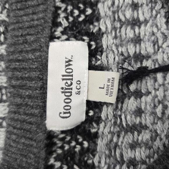 Men's Fair Isle Design Ribbed Hem Pullover Sweater | Goodfellow & Co | Large - Picture 6 of 9